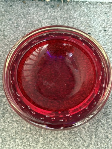 Red glass whitefriers - whitefriers, ashtray
