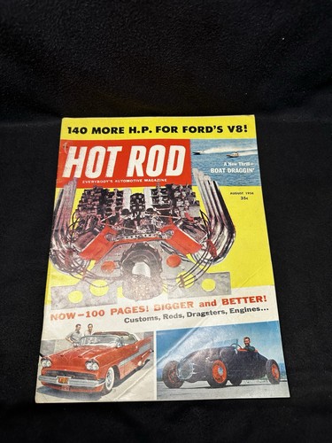 Hot rod magazine august 1958 - rod,