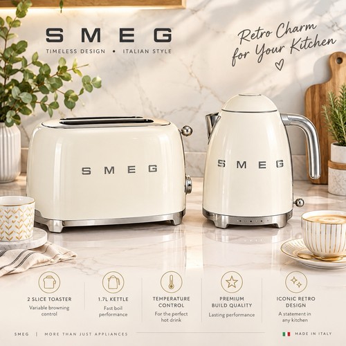 Smeg klf03 tsf01 - klf03/tsf01, cream