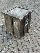 Vintage Wooden Transport Crate With LT RW PALMER RN And address