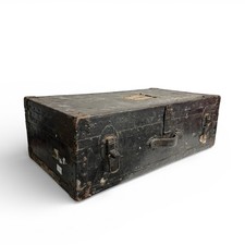 Vintage Black Wooden Steamer