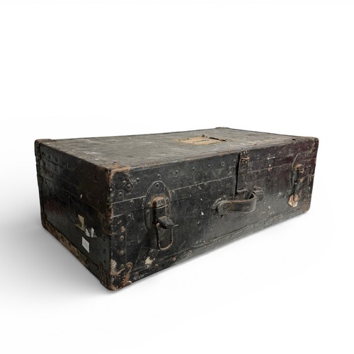 Vintage black wooden steamer - wooden,