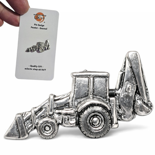 Excavator digger pin badge - digger,
