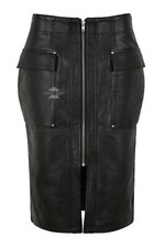Ladies leather skirt real - ladies,