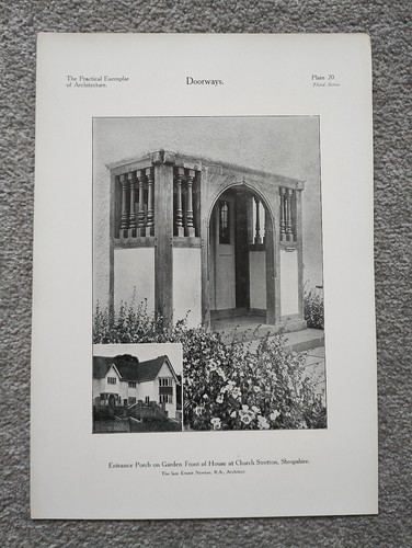 Entrance porch garden - porch, front