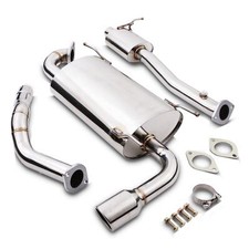 CAT BACK EXHAUST SYSTEM STAINLESS STEEL FOR MAZDA MX-5 NB 1.6 1.8 MK2.5 01-05
