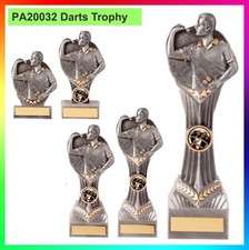 DARTS TROPHY - Falcon Male Award - FREE ENGRAVING worth 6.99 Silver Trophies