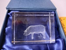 vintage glass pig ornament