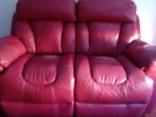 Cairo Grey Leather Sofa Set