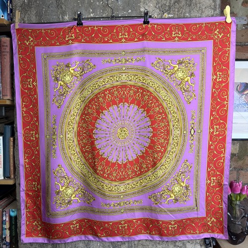 Versace silk scarf authentic - versace,