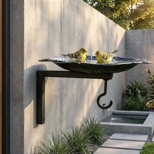 Wall mounted bird - wall, metal