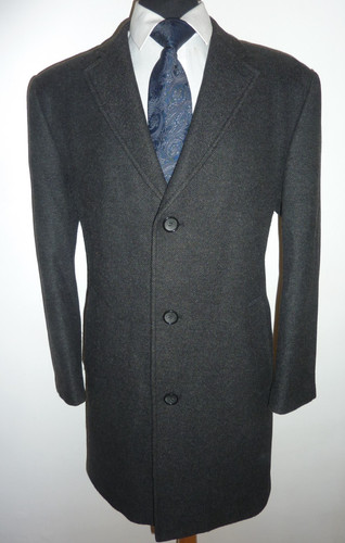 Marks spencer grey overcoat - &,