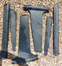 Ford Sierra Sapphire Cosworth Sill Carpet Trims & B Post Seatbelt Trims. Black