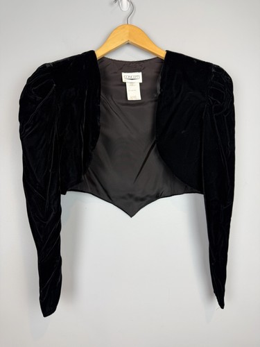 Black velvet jacket - velvet,