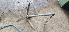 6kg Boat Anchor With 14ft Chain And 100ft Rope.