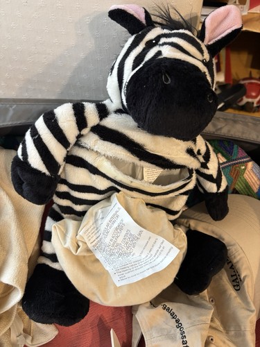 Stuffed zebra with warming - zebra,
