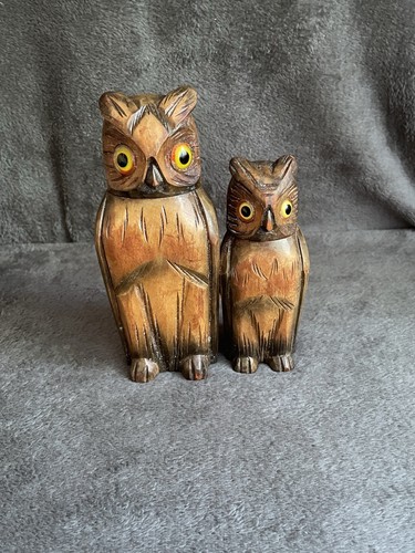 Vintage carved wooden large - carved,