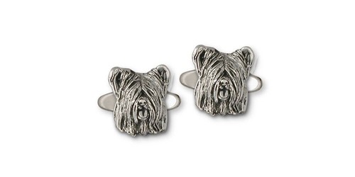 Skye terrier cufflinks - skye, jewelry