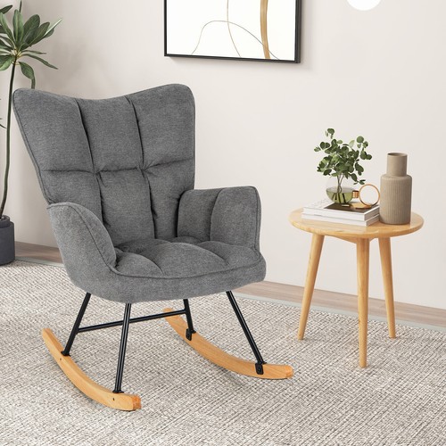 Linen nursery rocking - nursery,
