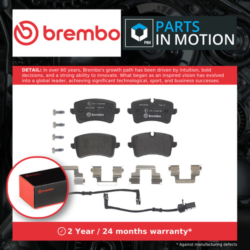 Brake pads set rear p85119 - rear,