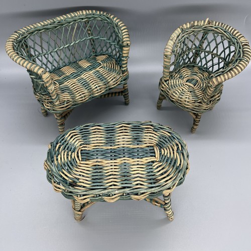 Vintage wicker rattan cane - vintage,