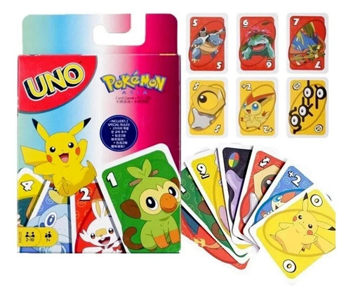 Pokemon uno card game family - pokemon,