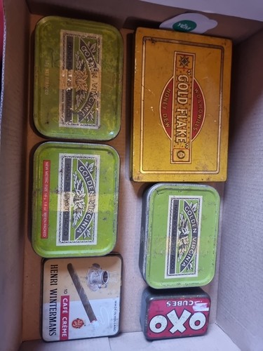 Vintage tins gold - -, flake