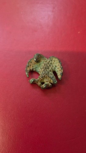Antique bronze eagle brooch - antique,