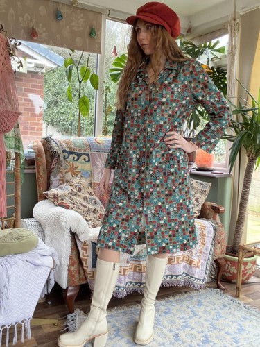 Vintage 1980s shirt dress - shirt,