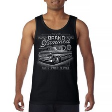 Grand Slammed Classic Pickup Tank Top Hot Rod Custom Vintage Truck Men's Top