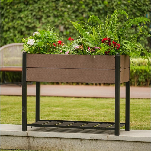 Raised garden bed with storage - garden,