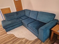 Teal corner sofa - teal,