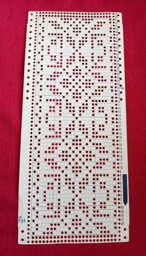 Hand punched punchcard - punched, suit