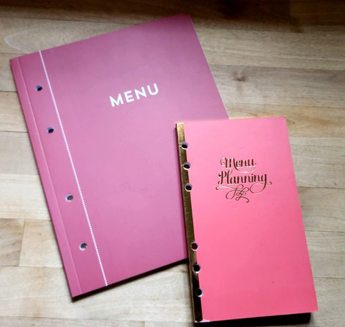 Weekly menu organizer blank - &,