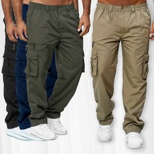 Mens Cargo Combat Trousers