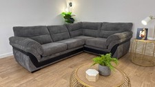 DFS The Zana Fabric Corner Sofa in Slate Combination