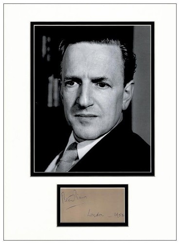 Peter pears autograph - autograph, signed