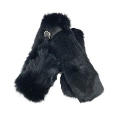 GUCCI 185746 G logo Fur tippet