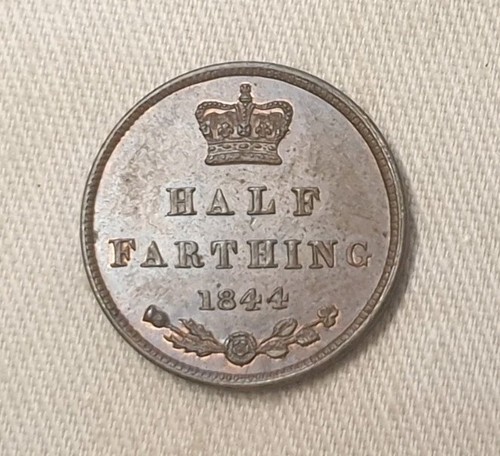 Half farthing 1844 queen - half,