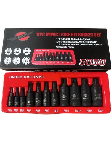 10pc impact ribe bit socket - ribe,