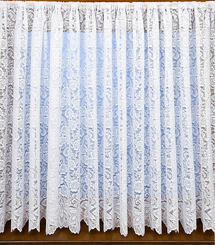White net curtain heavy - heavy, thick