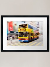 Hong Kong Bus Framed Art Print