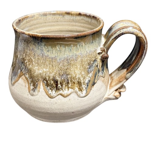 Signed studio pottery mug - studio,
