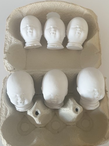 Lot unpainted bisque - lot,