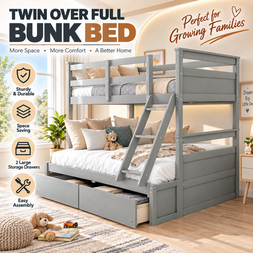 Twin over full bunk - twin,