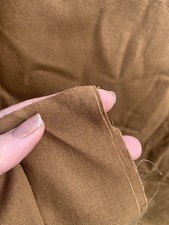 John Lewis Hemp Linen Look Fabric Army? Brown Suiting 3 Metres X115cm (C5