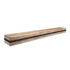Rustic 4 Ft. Cap-Shelf Mantel