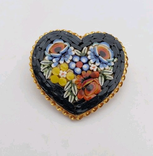 Vintage micro mosaic floral - vintage,