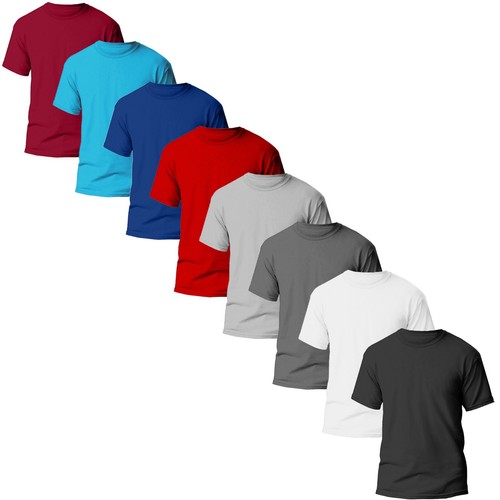 New mens plain shirt round - mens,