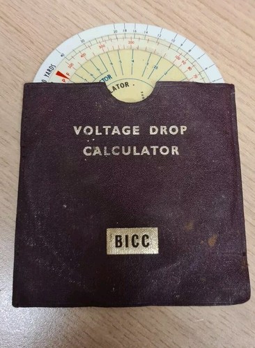 Bicc vintage voltage drop - bicc,